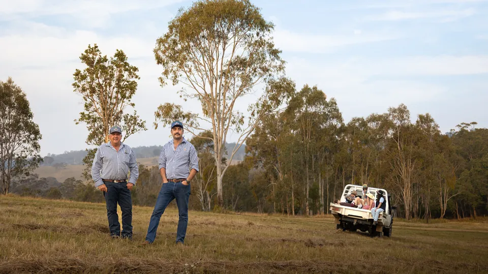 Hartwig and Bliss team photographed on a Darling Downs property