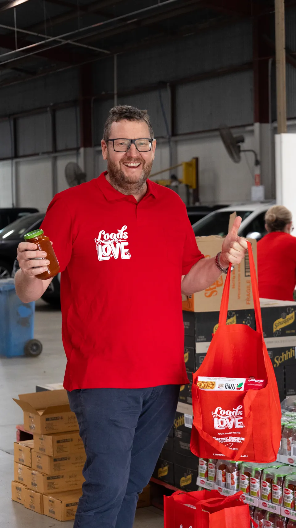 Portrait of a Loads of Love volunteer, used across social campaign content